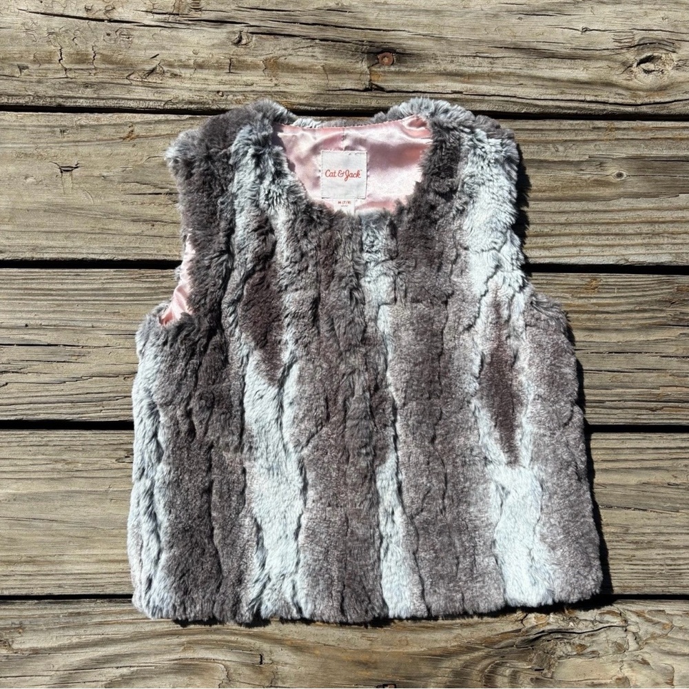 Brown Faux Fur Vest